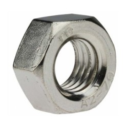 Ecrou acier hexagonal CL8 zingué blanc ISO4032